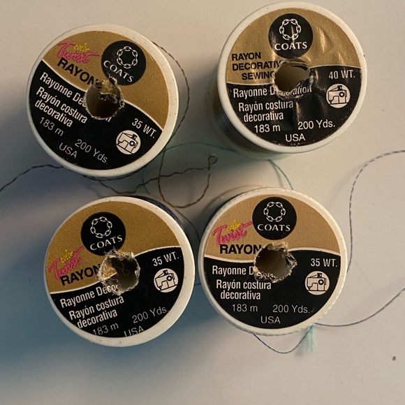 Coats & Clark Variagated Thread lot of 4 assorted color spools new + nearly new - Picture 4 of 4